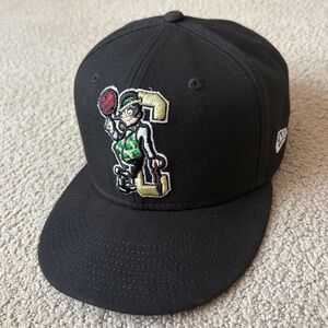 New Era Boston Celtics 59FIFTY Back Half Black Gold Fitted Hat Cap NBA 7 1/4